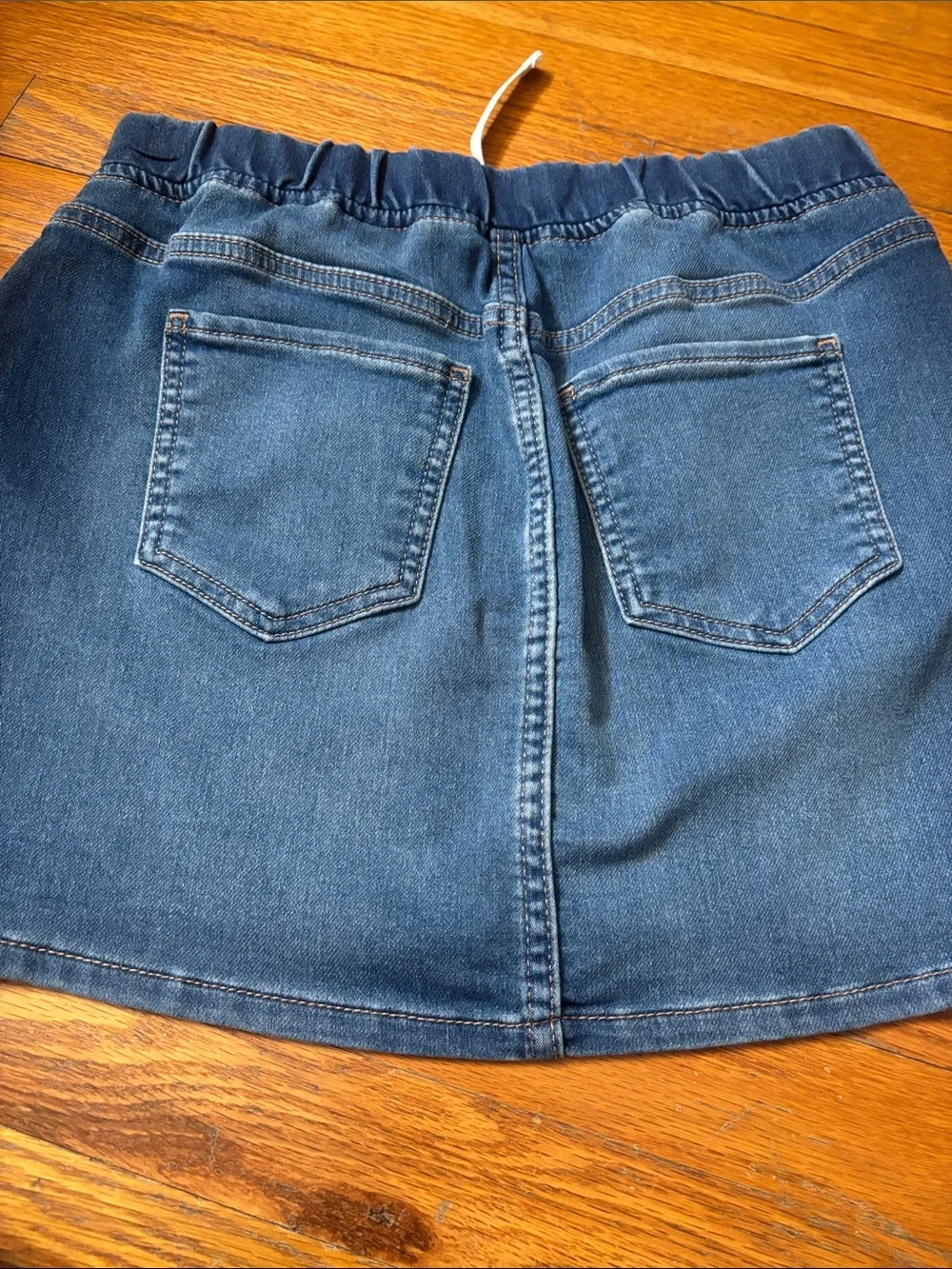 GAP Girls Denim Drawstring Skirt in Blue